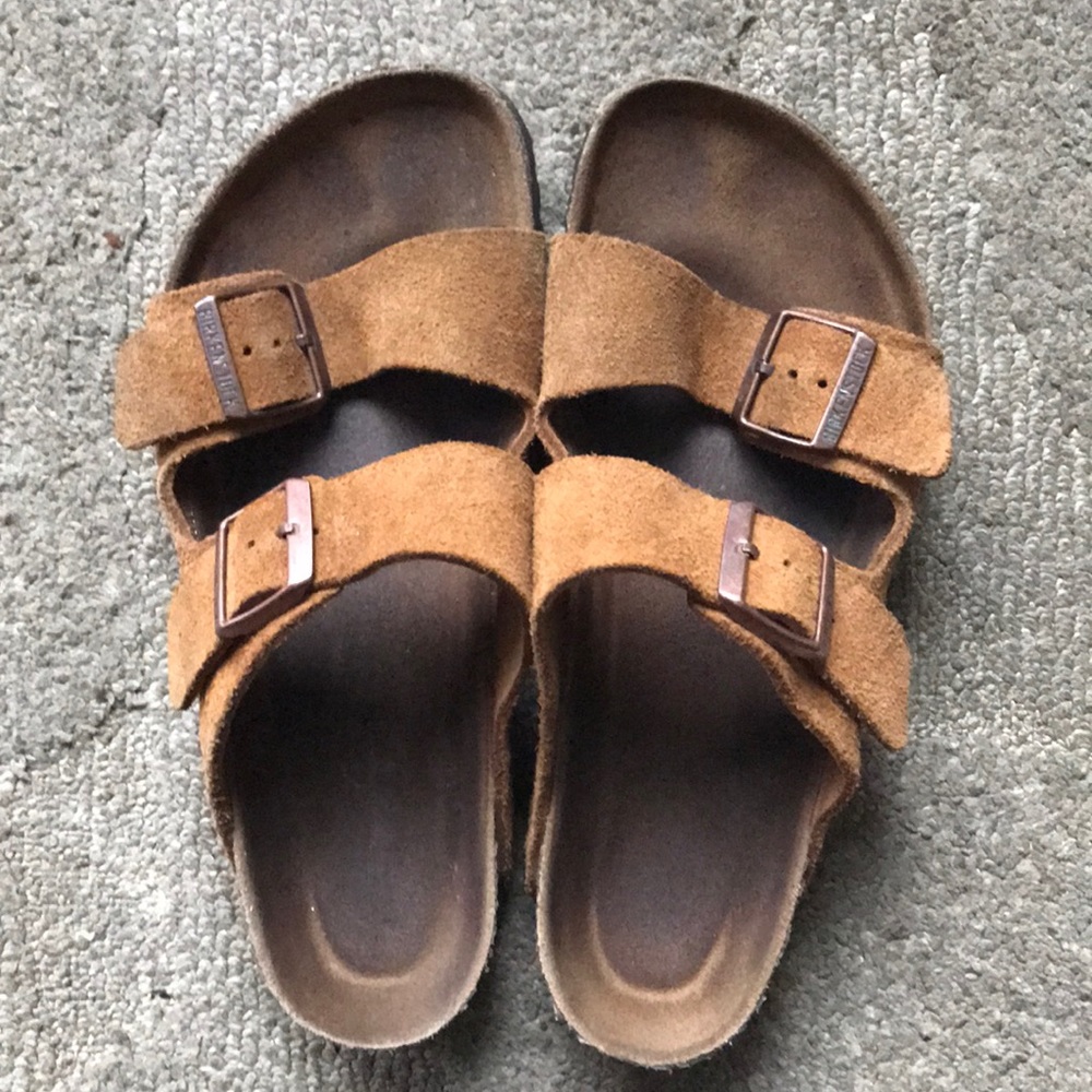 Birkenstock Sandals Brown Leather